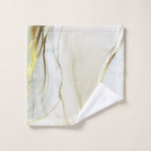 Élégant Motif Abstrait Gold Ink (Gant de toilette)