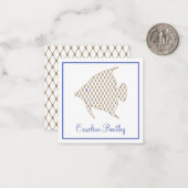 Élégant Motif Ange Poisson Cartes Cadeaux Enceinte (Devant/Arrière en situation)