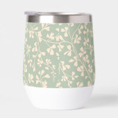 Élégant motif botanique vert sauge (Droite)