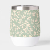 Élégant motif botanique vert sauge (Arrière)