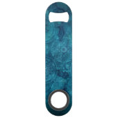 Elégant Motif d'aquarelle Mandala Turquoise (Dos)