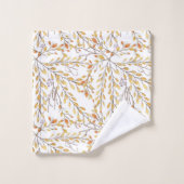 Élégant Motif de feuillage d'automne personnalisé (Gant de toilette)