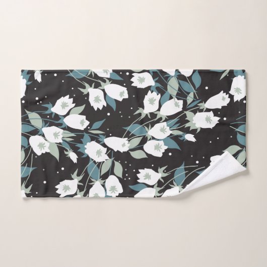 Élégant Motif de fleur de tulipe Arrière - plan no (Serviette à main)