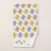 Élégant Motif de fleurs (Serviette à main)