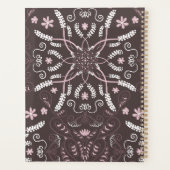 Élégant Motif de mandala botanique foncé (Dos)