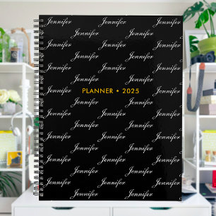 Élégant Motif de nom de script personnalisé