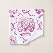 Élégant Motif de table de plongée Preppy rose Hydr (Gant de toilette)