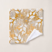 Elégant motif floral. (Gant de toilette)