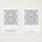 Élégant Motif Floral Abstrait (Devant & derrière)