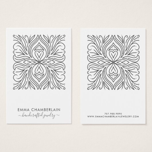 Élégant Motif Floral Abstrait (Devant & derrière)