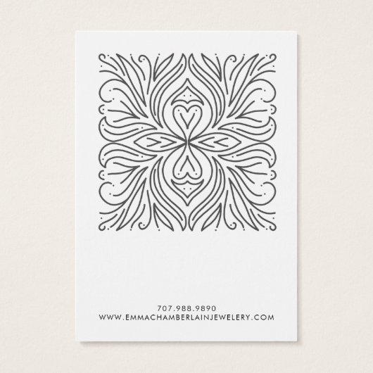 Élégant Motif Floral Abstrait (Dos)