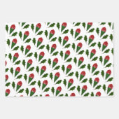 Élégant motif floral Abstrait Roses et Feuilles (Devant)