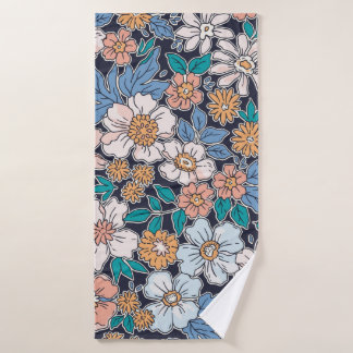 Elégant motif floral dans petite fleur dessinée à