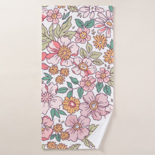 Elégant motif floral dans petite fleur dessinée à