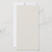 Elégant motif floral Sympathie Merci P carte 2 (Dos)