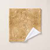 Elégant Motif Gold Foliage (Gant de toilette)