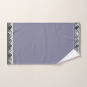Élégant Motif grec sur Roman Silver Grey (Serviette à main)