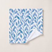 Élégant Motif moderne de Feuilles de la Botanique  (Gant de toilette)