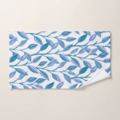 Élégant Motif moderne de Feuilles de la Botanique  (Serviette à main)