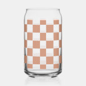 Élégant Motif Monogramme en terre cuite Check (Gauche)