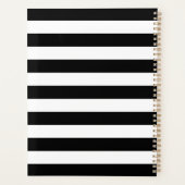 Élégant Motif noir blanc rayures (Dos)