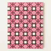 Élégant Motif rétro rose et noir (Dos)