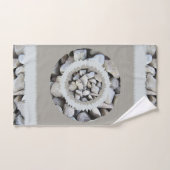 Elégant motif tendance de beaux galets gris (Serviette à main)