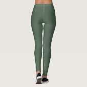 Élégant Motif vert Leggings (Dos)
