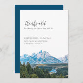 Elegant Mountain Wedding Bedankt (Voorkant / Achterkant)