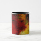 Elegant, mozaïekpatroon, meerkleurig, abstract mok (Midden)