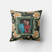 Elegant Mr And Mrs 3Th Anniversary Throw Pillow Kussen (Achterkant)