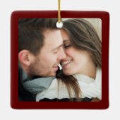 Elegant Mr en Mrs Keramisch Ornament (Achterkant)
