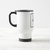 Elegant Mr. en Mrs Monogram Black Reisbeker (Links)
