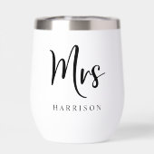 Elegant Mrs gepersonaliseerde bruiloft (Achterkant)