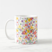 Élégant Mug à Café Fleur Sauvage | Botanique Flora (Gauche)