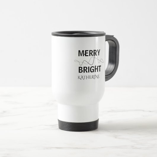 Elégant Mug de Voyage Personnalisé parfait pour ca (Devant droit)