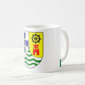 Elegant Mug Featuring India Portuguesa Crest (Devant droit)