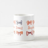 Elegant Mug with Romantic Bows - Personalized Gift (Centre)