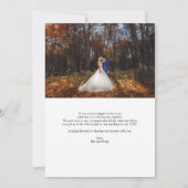 Elegant Multi Foto Script Bruiloft Bedankkaart (Achterkant)