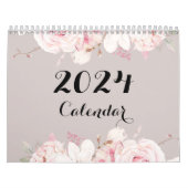 Élégant mur floral Calendrier 2024 (Protection)