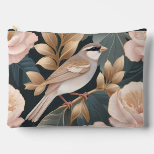 Elegant Mus Dustroze en Gouden Bloem Etui