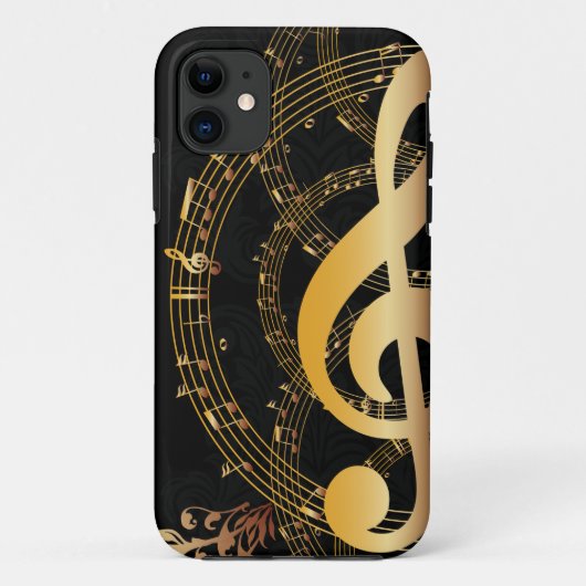 Elegant Music Note Case-Mate iPhone Case (Achterkant)