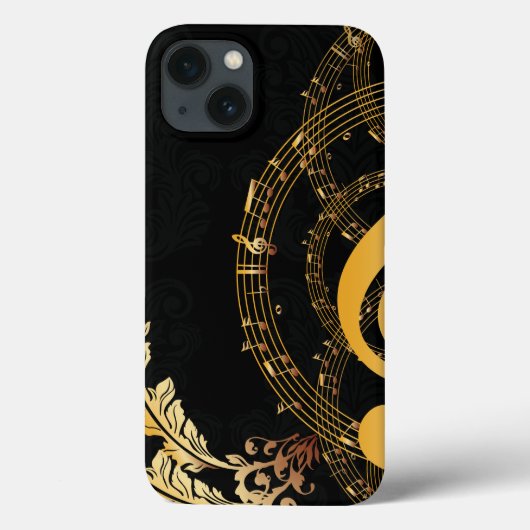 Elegant Music Note Luxury Case-Mate iPhone Case (Achterkant)