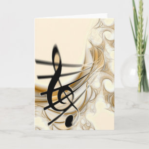 Elegant Musical Note Kaart