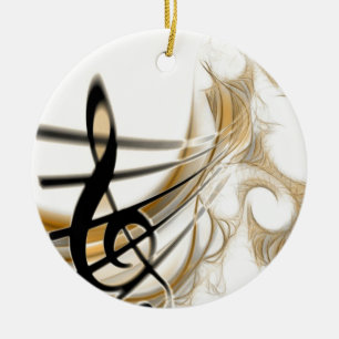 Elegant Musical Note Keramisch Ornament