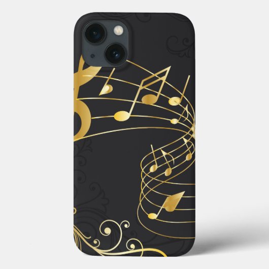 Elegant Musical Note Luxury Case-Mate iPhone Case (Achterkant)