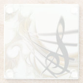 Elegant Musical Note onderzetter (Achterkant)