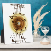 Elegant Musical Notes Fotoplaat (Zijkant)