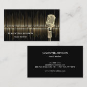 Elegant Musician Visitekaartje (Voorkant / Achterkant)