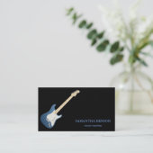 Elégant musicien Carte de visite avec note de musi (Debout devant)